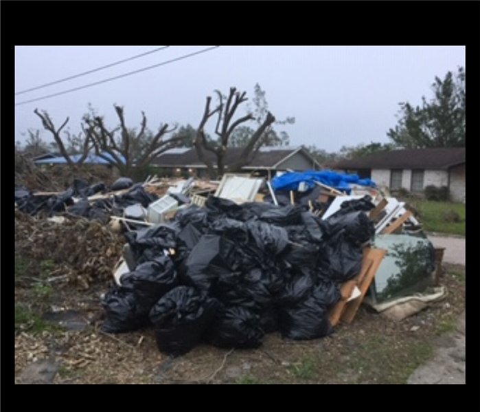 Debris Left From Hurricane Laura 