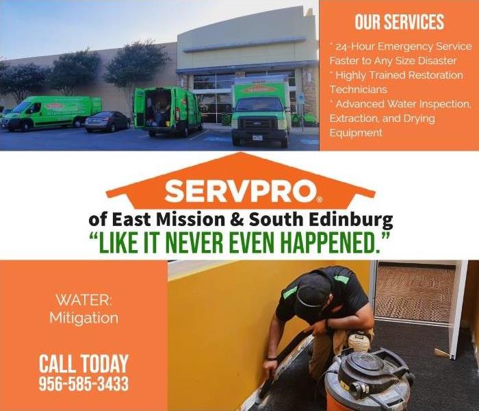 team working together servpro equipment vehicle technician at work 